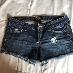9” jean shorts